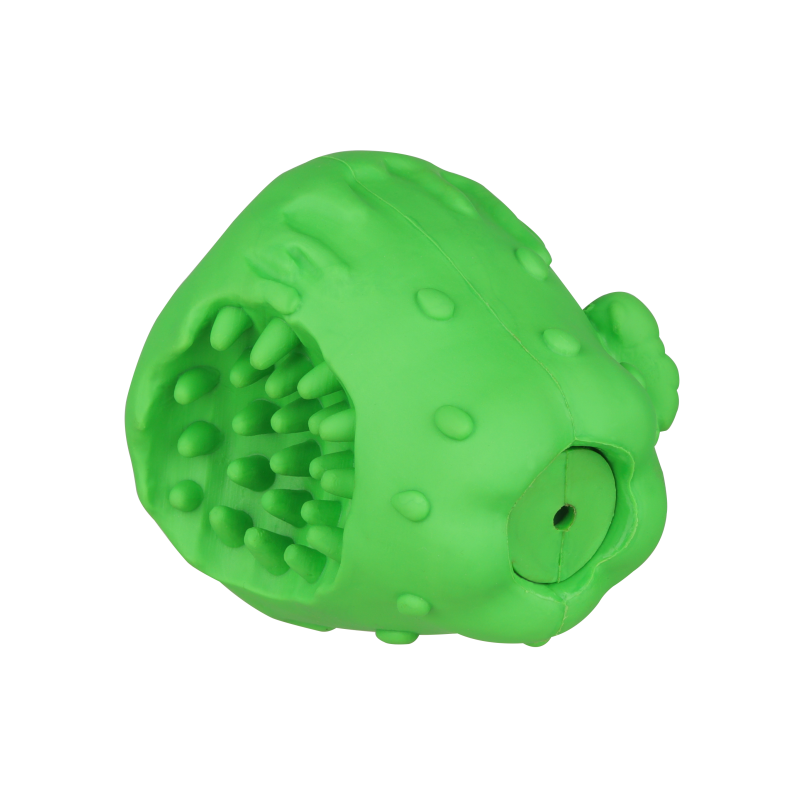 Brinquedo de borracha natural projetado para cães de estimação Frutas indestrutíveis Brinquedos de molar estridente X'Mas Brinquedos de maçã para cães